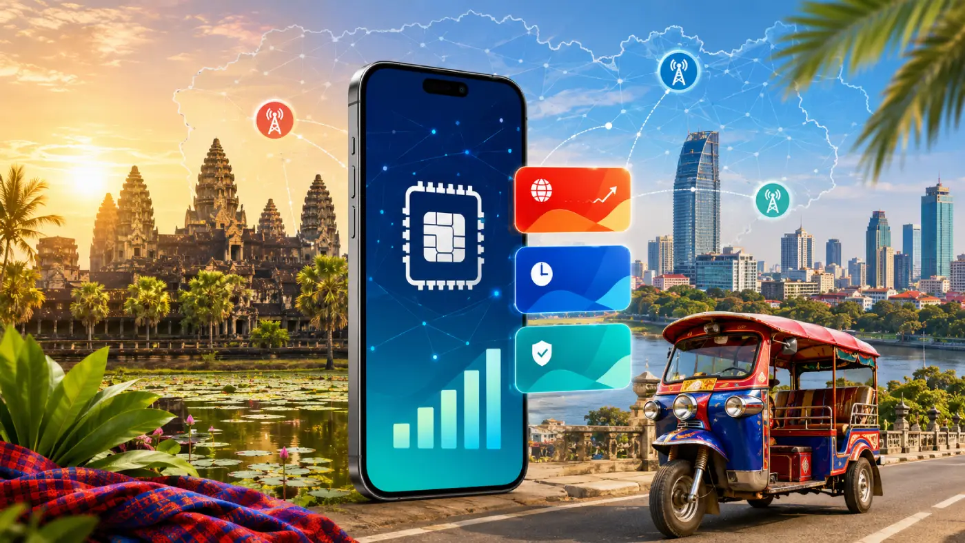 Beste eSIM für Kambodscha (2026): 8 Anbieter nach Preis und Netz bewertet