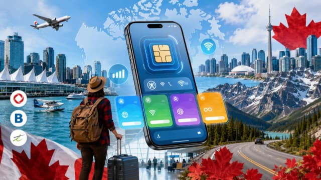 कनाडा के लिए सबसे अच्छा eSIM (2026): कीमतों, नेटवर्क और हॉटस्पॉट उपयोग की तुलना
