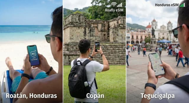 Melhor eSIM para Honduras 2026: Compare Roafly, Airalo, Saily, Yesim, Holafly e mais