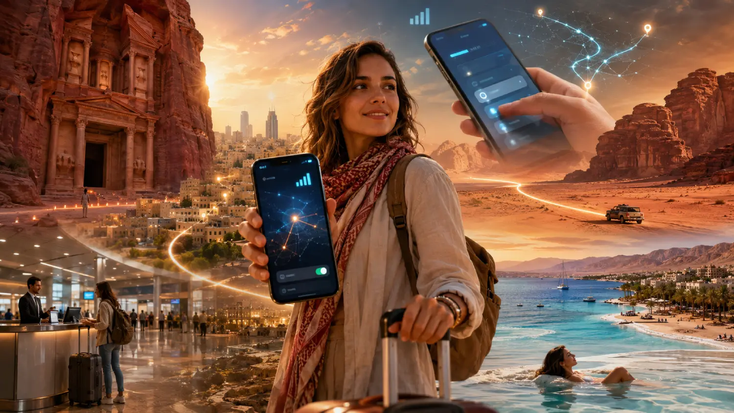 أفضل eSIM للأردن: الخطط والأسعار والتغطية ودليل الإنترنت للسفر