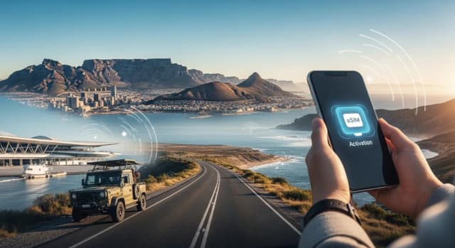 Beste eSIM vir Suid-Afrika (2026): Vergelyk Roafly, Airalo, Holafly, Nomad, Jetpac, en meer