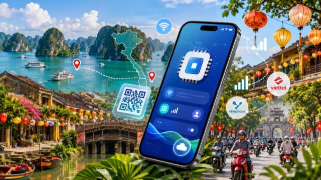 Bedste eSIM til Vietnam: Sammenlign priser, dækning og turist-SIM-muligheder