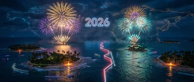 Os Primeiros Países a Entrar em 2026: Onde o Ano Novo Começa