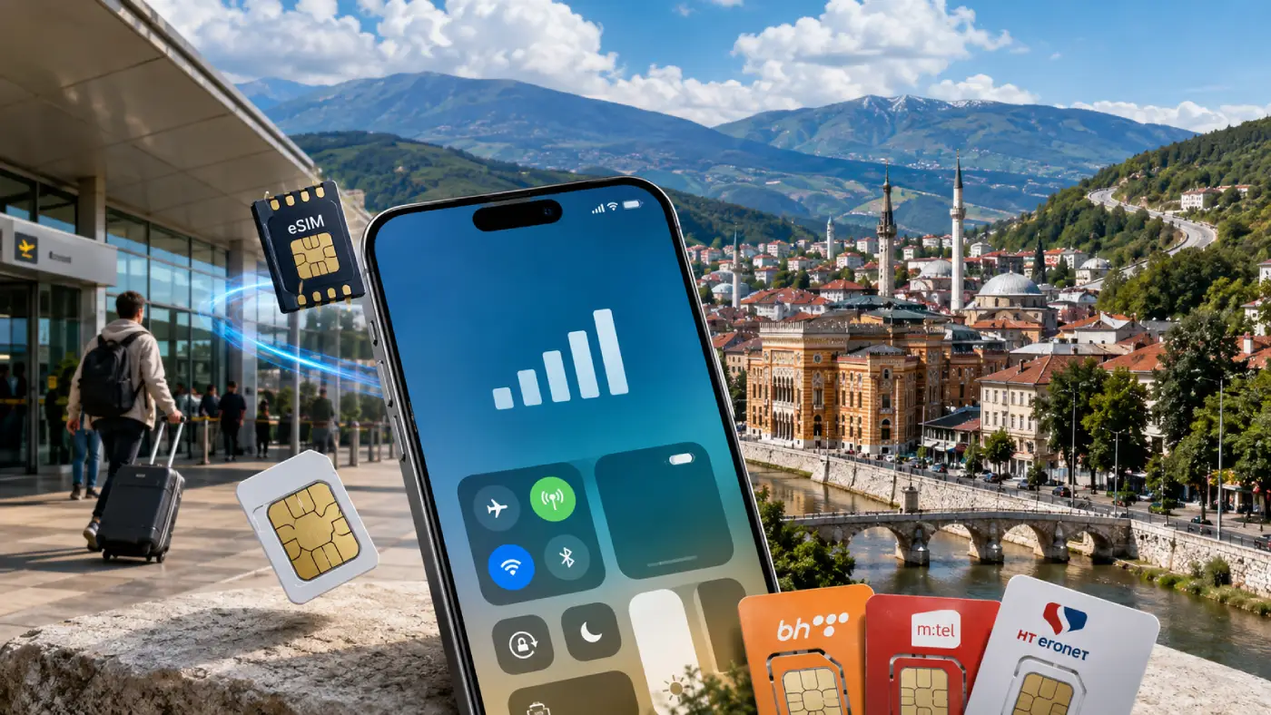 How to Get Internet in Bosnia and Herzegovina (2026): SIM, eSIM & Roaming