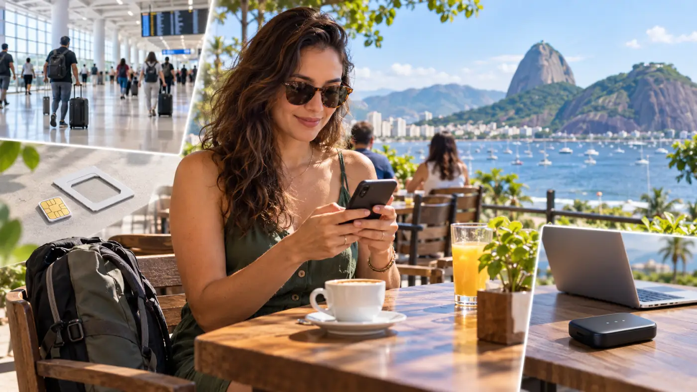 Πώς να έχετε ίντερνετ στη Βραζιλία: κάρτες SIM, eSIM, Wi‑Fi και περιαγωγή