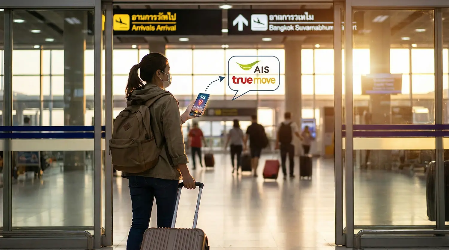 Cómo obtener Internet en Tailandia (2026): SIM de aeropuerto, SIM turística local, eSIM de Roafly y Pocket WiFi