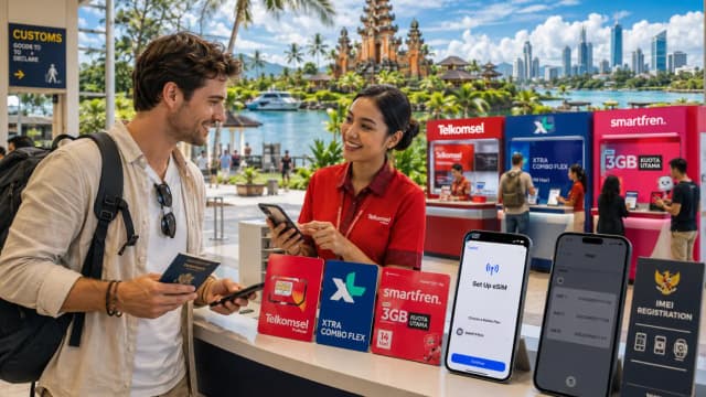 Carte SIM Indonésie pour les touristes : prix, règles IMEI et où l’acheter