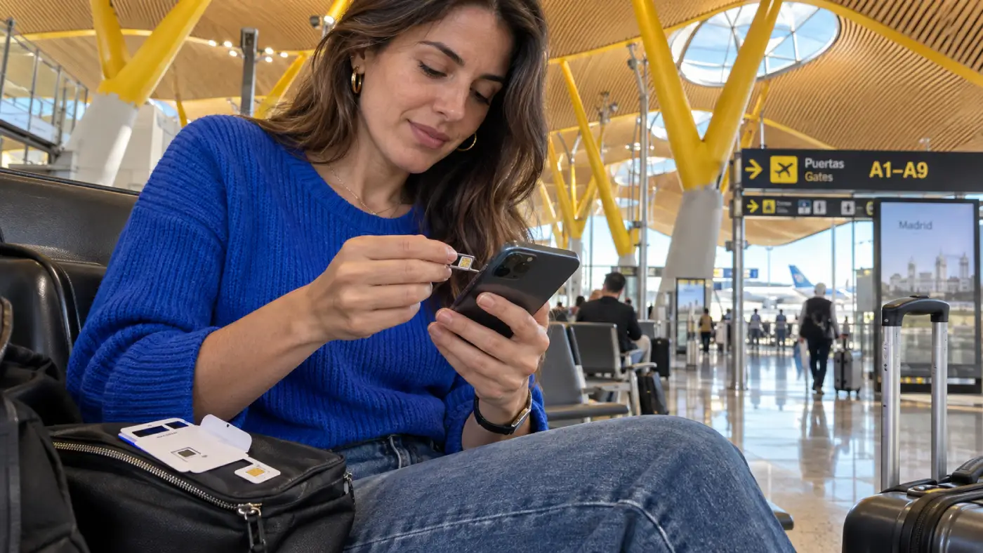 Madrid Havalimanı (MAD) SIM Kartları: T1 ve T4'te Nereden Alınır