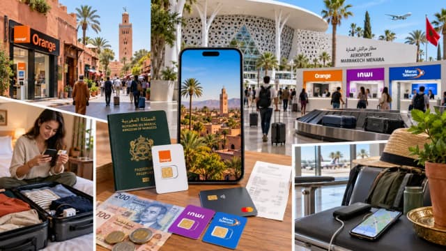 Options de cartes SIM à l’aéroport de Marrakech, Maroc (RAK) : où acheter et quelles options
