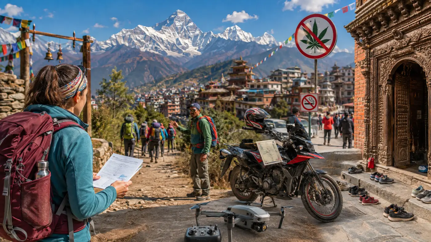 नेपाल के पर्यटक कानून: ट्रेकिंग परमिट, भांग, ड्रोन और ड्राइविंग