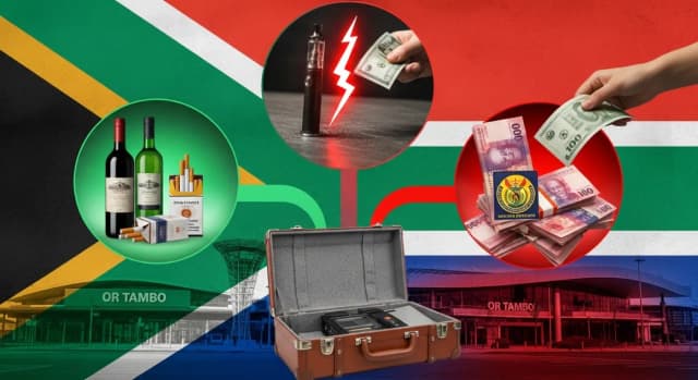 Suid-Afrika Lughawe Douanereëls: Alkohol, Sigarette, Vaping