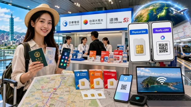 Carte SIM touristique à Taïwan : tarifs, opérateurs et enregistrement