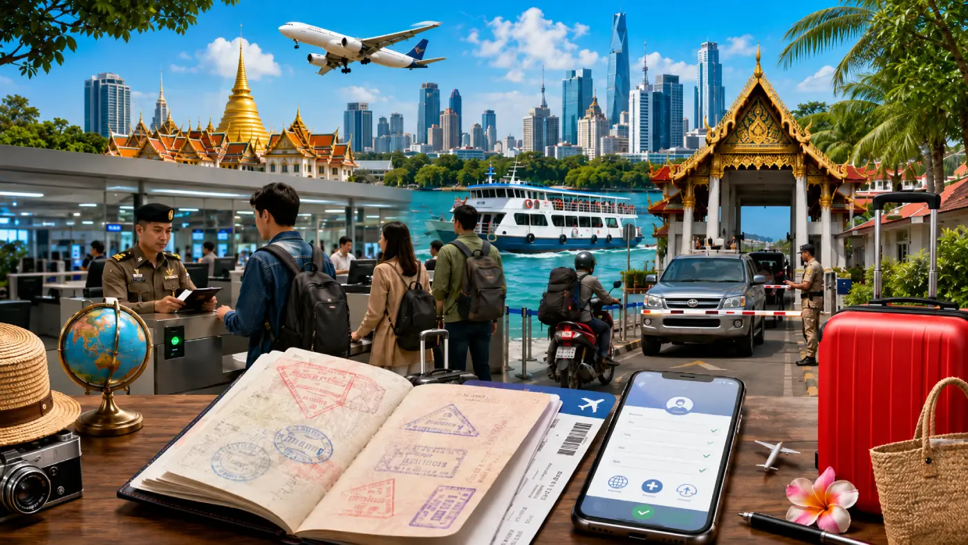 Persyaratan Masuk Thailand: Aturan Bebas Visa, VOA, dan TDAC