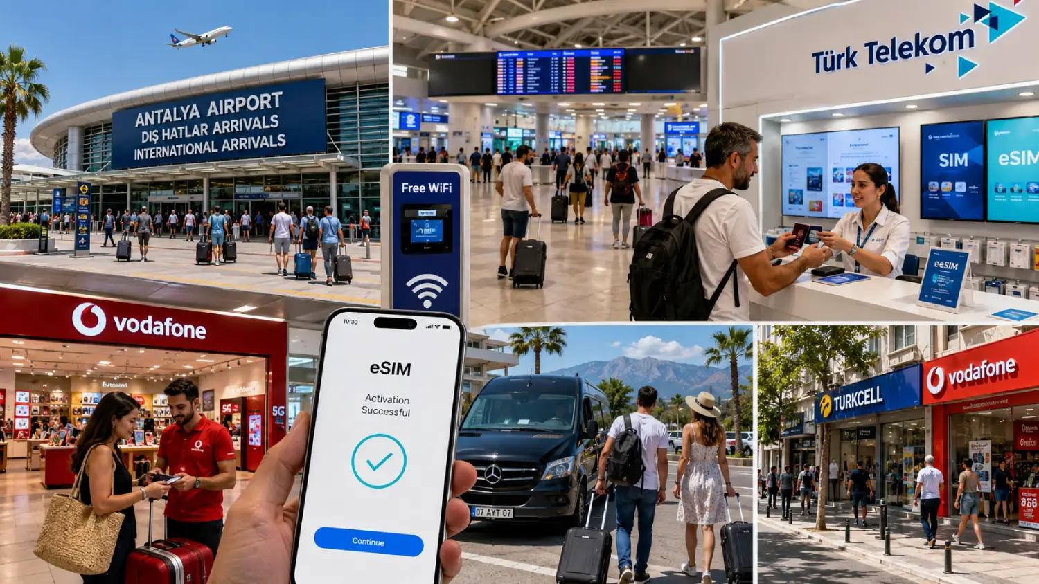Τιμές SIM Card στο Αεροδρόμιο Αττάλειας (AYT) (2026): Καταστήματα, Πακέτα & eSIM