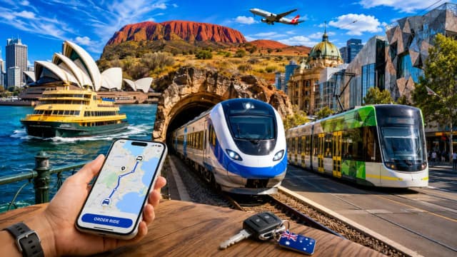 Guia de Transporte na Austrália: Uber, Táxis e Dicas de Viagem Entre Cidades