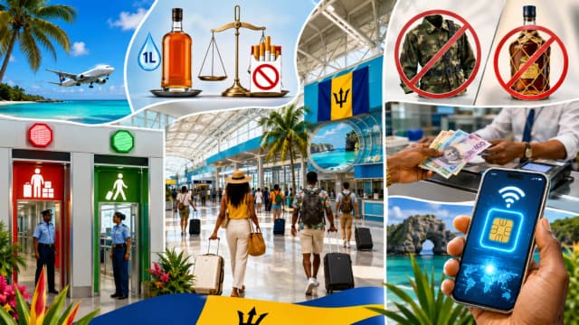 Regras Aduaneiras do Aeroporto de Barbados: Álcool, Cigarros e Limites