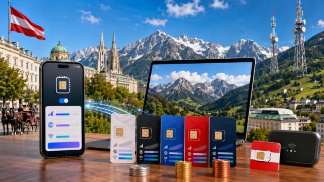 Meilleure eSIM pour l’Autriche (2026) : prix, réseaux et partage de connexion comparés