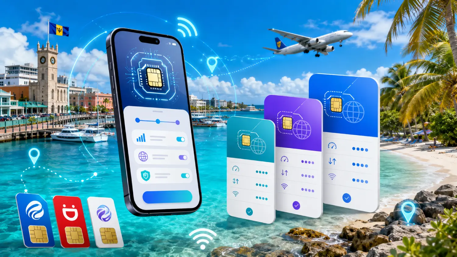 La mejor eSIM para Barbados: planes, precios, cobertura y guía de SIM para turistas