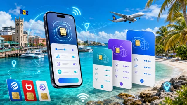 Melhor eSIM para Barbados: Planos, Preços, Cobertura e Guia de SIM para Turistas