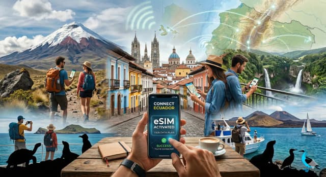 Melhor eSIM para o Equador (2026): Comparando Roafly, Airalo, Holafly, Saily e mais