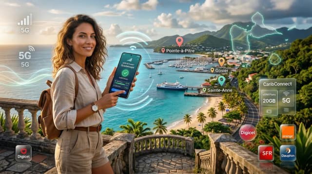 Melhor eSIM para Guadalupe (2026): Compare Preços, Cobertura e a Melhor Opção para Viajantes
