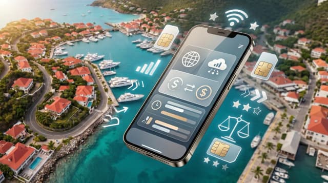 Melhor eSIM para Saint Barthélemy (2026): Preços, Cobertura e Comparação