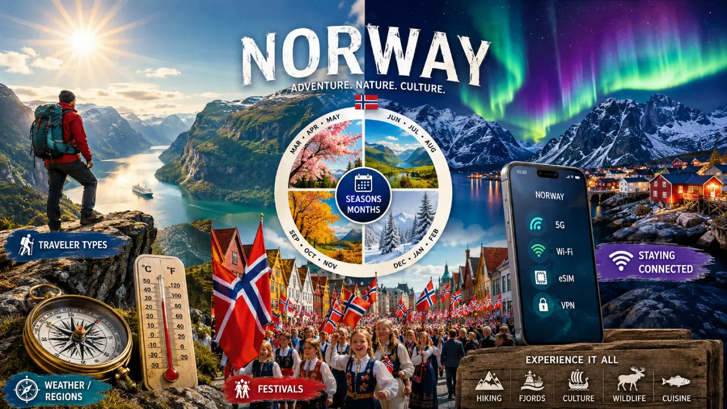 Norveç'i Ziyaret Etmek İçin En İyi Zaman: Hava Durumu, Bölgeler ve Mevsimler