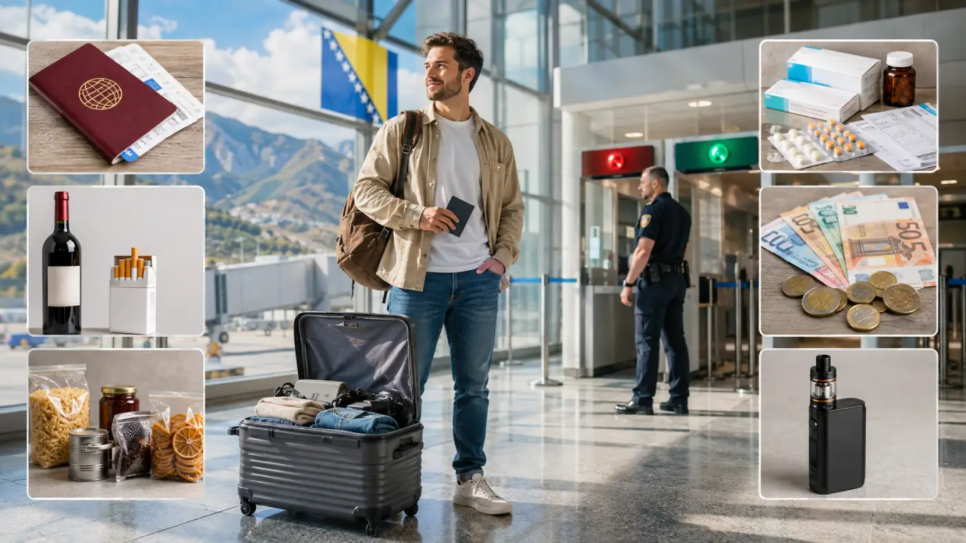 Bosnia and Herzegovina Customs Rules (2026): Food, Medicine, Cash & Duty-Free Limits
