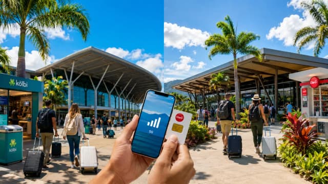 Tarjetas SIM en aeropuertos de Costa Rica (2026): precios en SJO vs LIR