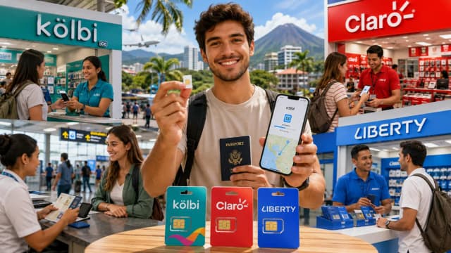 Carte SIM Costa Rica pour les touristes (2026) : prix, enregistrement et où l’acheter