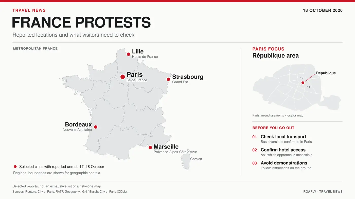 France Protests on 18 October 2026: What Tourists Need to Know