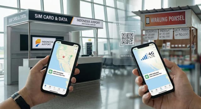 วิธีการเชื่อมต่ออินเทอร์เน็ตในอินโดนีเซียในปี 2026: ซิมการ์ด, eSIM, ตัวเลือกที่สนามบิน & พ็อกเก็ตไวไฟ