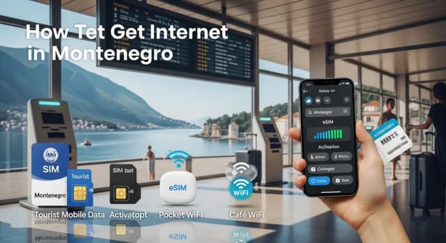 Kako dobiti internet u Crnoj Gori (2026): Savjeti za aerodrom i lokalne SIM kartice, eSIM, WiFi