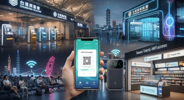 วิธีการเชื่อมต่ออินเทอร์เน็ตในไต้หวัน (2026): ซิมการ์ด, eSIM, พ็อกเก็ต WiFi, และ WiFi ฟรี