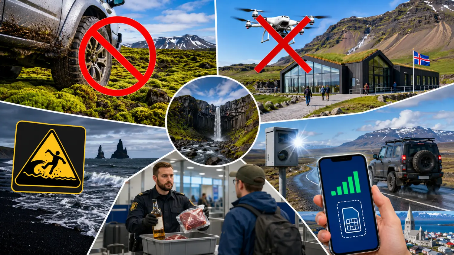Islandische Touristenverbote & Gesetze: Dinge, die man nicht tun sollte, und illegale Gegenstände