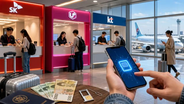Preços de cartões SIM no Aeroporto de Incheon (ICN) (2026): lojas, planos e eSIM