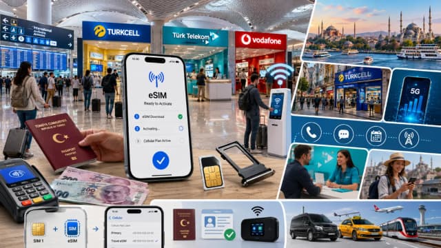 Τιμές SIM κάρτας στο Αεροδρόμιο της Κωνσταντινούπολης (IST) (2026): Καταστήματα, Πακέτα & eSIM