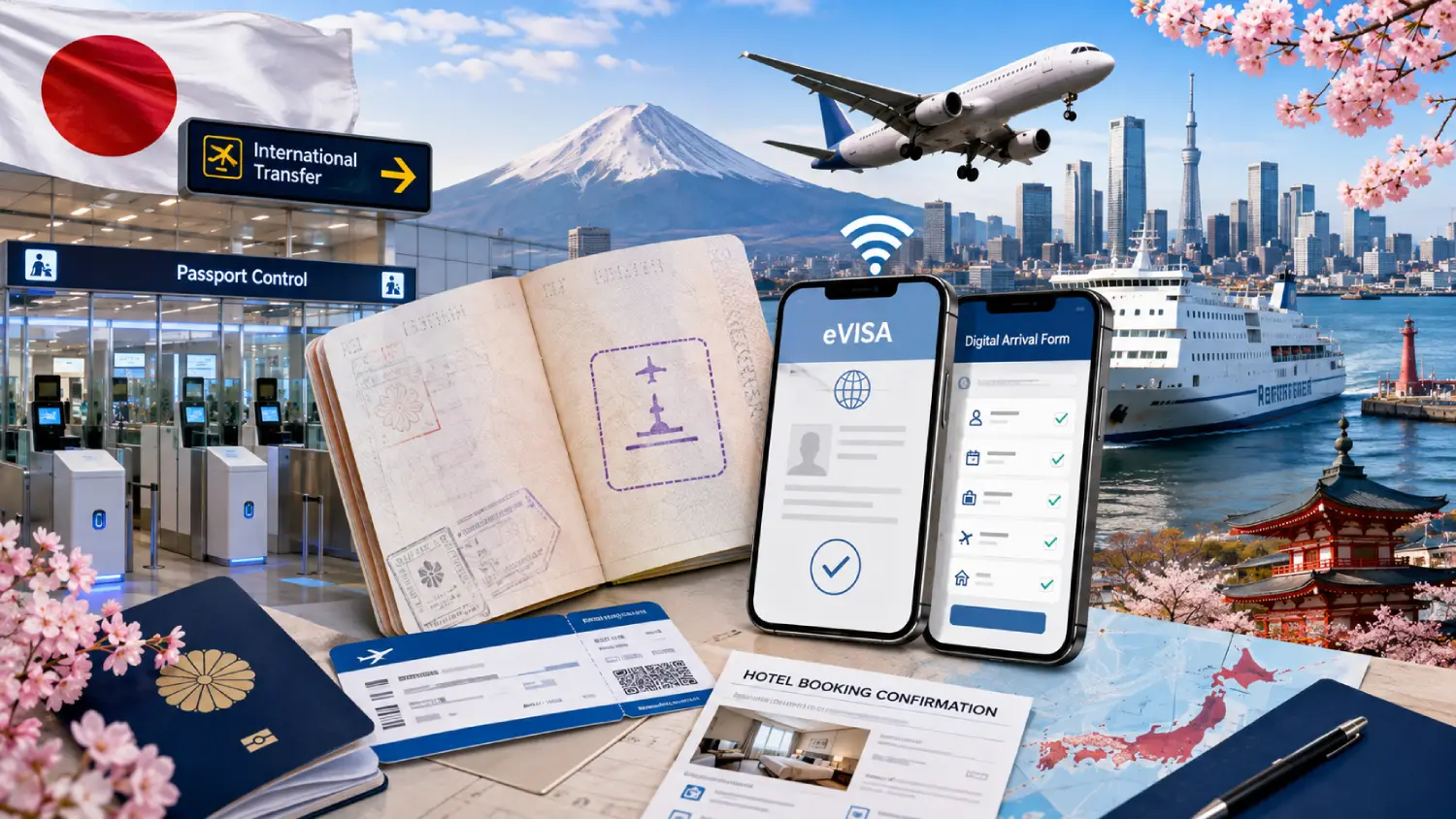 Requisitos de Entrada no Japão: Viagem sem Visto, eVisa e Limites de Permanência