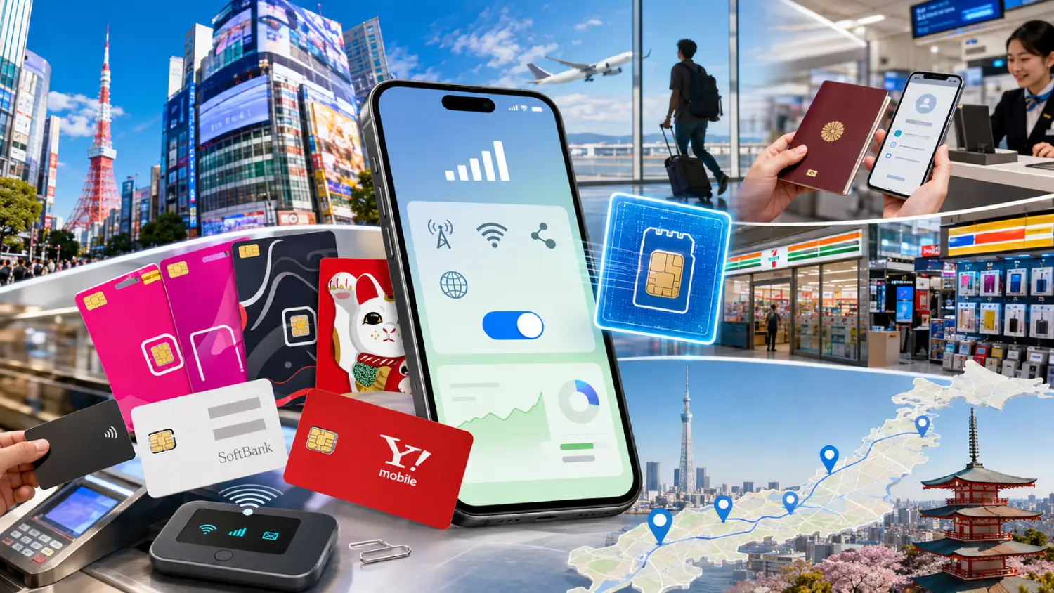 شريحة SIM سياحية لليابان (2026): أسعار البطاقات مسبقة الدفع، قواعد إثبات الهوية وأماكن الشراء