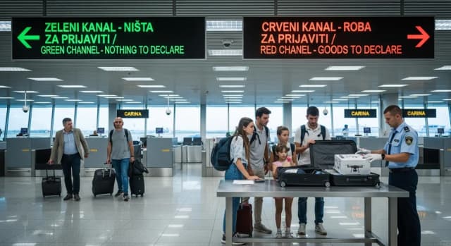 Pravila carine na aerodromu Crne Gore 2026: Alkohol, Cigarete i Dronovi