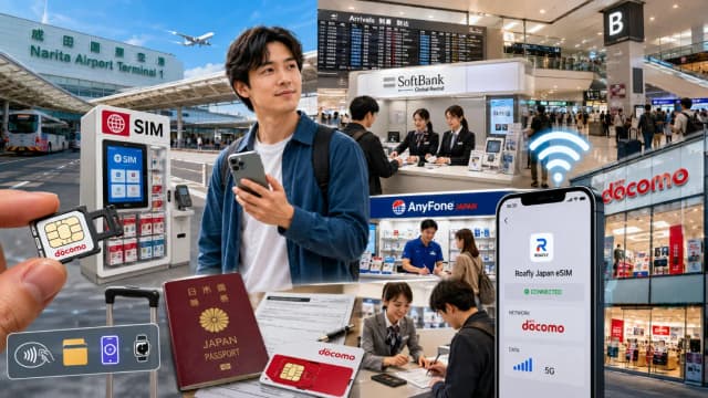 Preços de cartões SIM no Aeroporto de Narita (NRT) (2026): lojas, planos e eSIM