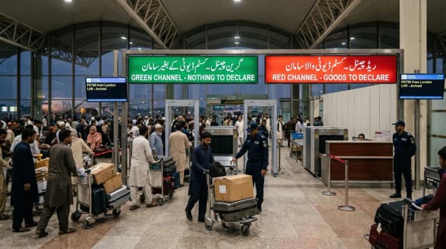 قوانین گمرک فرودگاه پاکستان ۲۰۲۶: الکل، DIRBS و محدودیتهای نقدی
