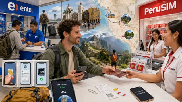Carte SIM touristique au Pérou : prix, règles concernant le passeport et où l’acheter