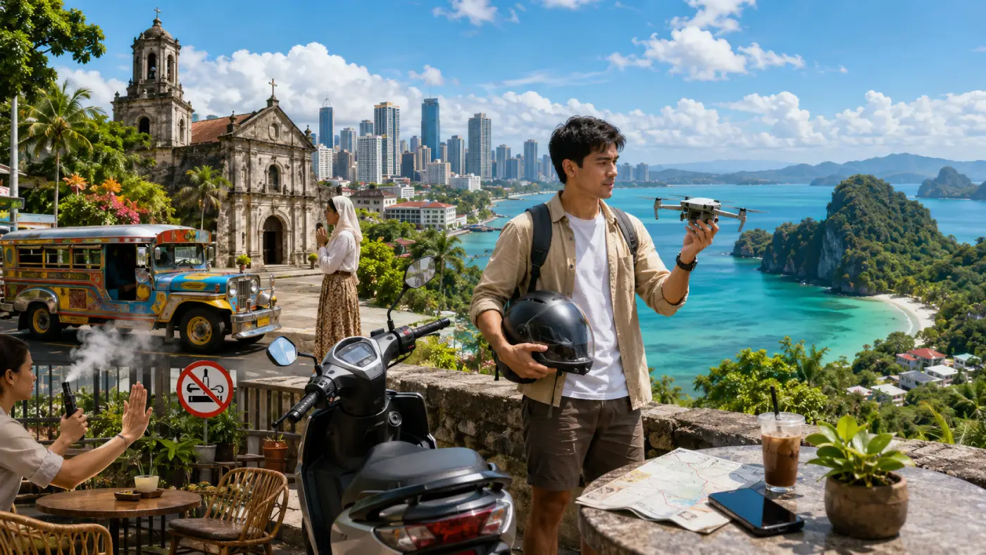 Lois touristiques aux Philippines : vapotage, conduite, drogues et drones