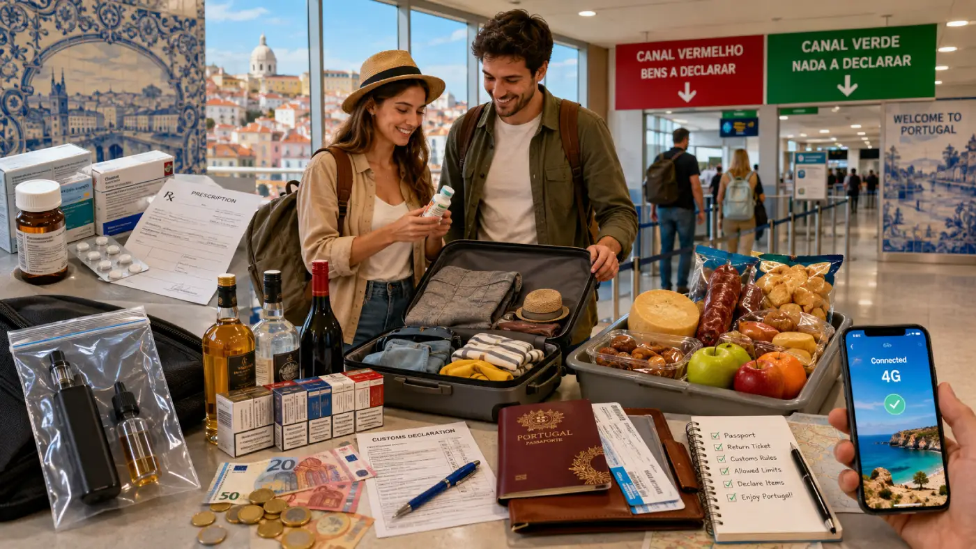 Portugal Customs Rules (2026): Food, Vapes, Cash & Duty-Free Limits