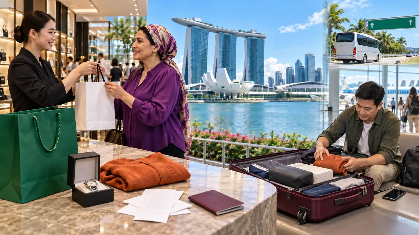 Singaporen GST-veronpalautus matkailijoille: Verovapaan ostosten opas