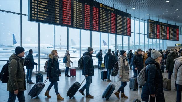 Furtuna Goretti perturbă călătoriile în întreaga Europă: Zboruri anulate și servicii Eurostar întârziate